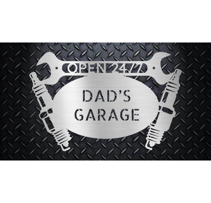 Mechanic Garage Personalized Steel Sign