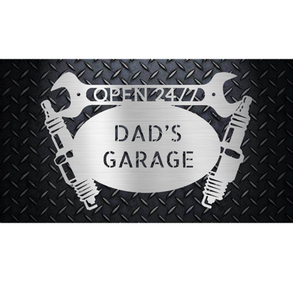 Mechanic Garage Personalized Steel Sign