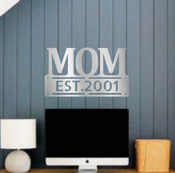 Mom Custom Steel Sign Mother's Day New Mom Gift