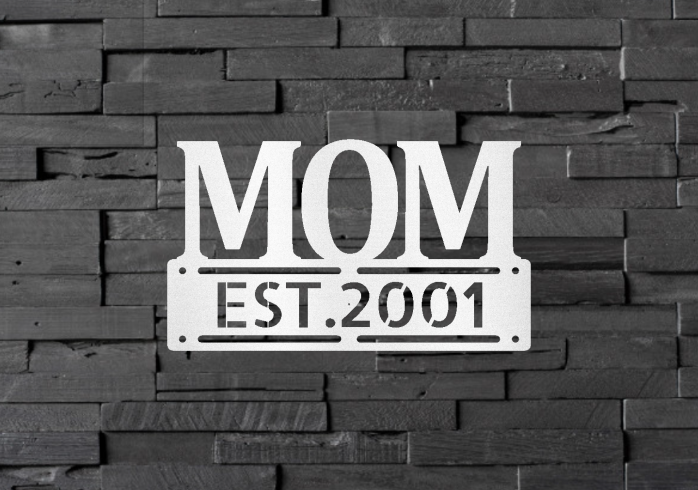 Mom Custom Steel Sign Mother's Day New Mom Gift