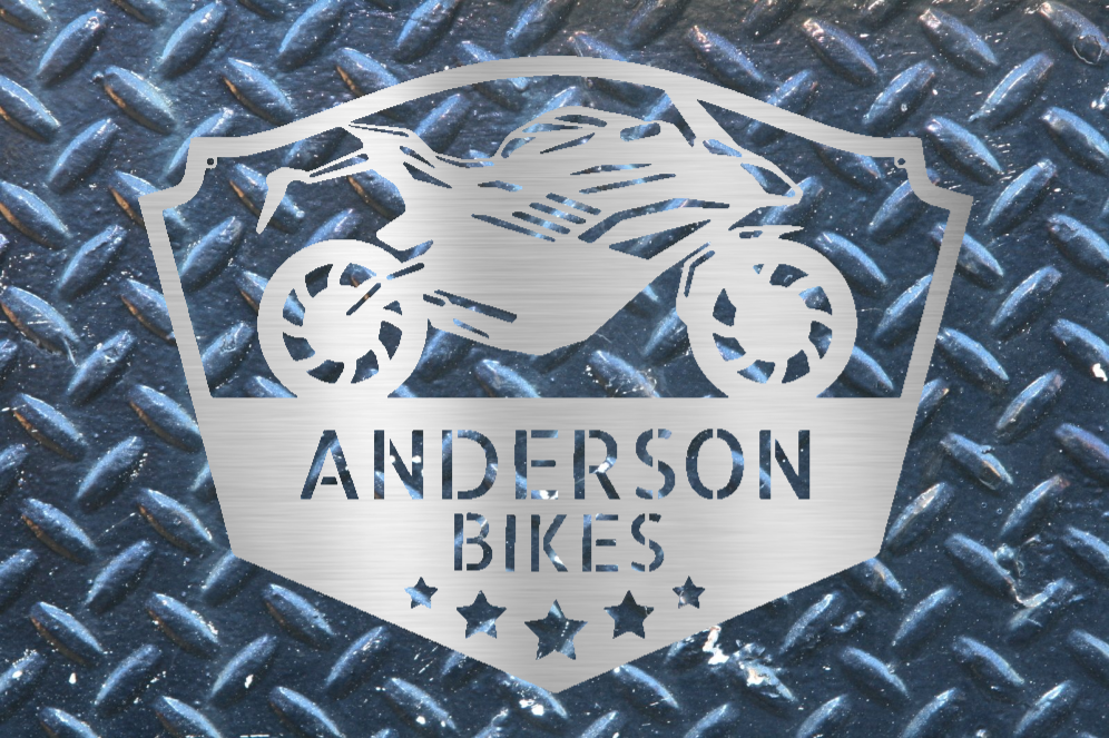 Bike Shop Custom Steel sign