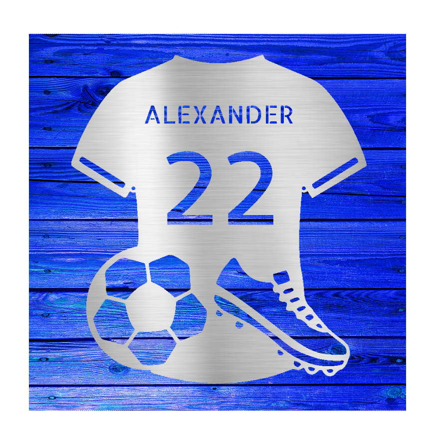 Soccer Jersey Personalized Steel Sign