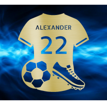 Soccer Jersey Personalized Steel Sign