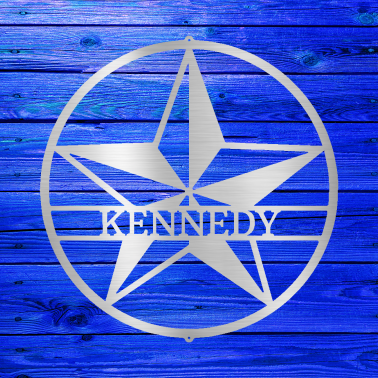 Star Personalized Steel Sign